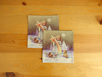 Serwetka świąteczna gobelinowa 18x18 cm - SW257