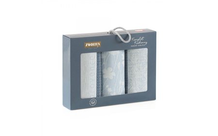 Komplet kuchenny Provance Niebieski 50x70 cm 3 szt.