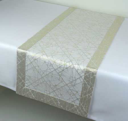 Bieżnik złoto-srebrny 40x160 cm