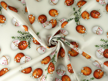 Wielkanocna tkanina obrusowa "Pisanki" - W17