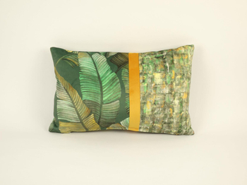 Poduszka welwetowa - Makena Venezia 025 - liście