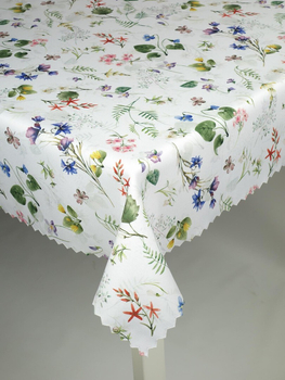 Obrus "Fiołek" - ząbek, Koło średnica 110 cm