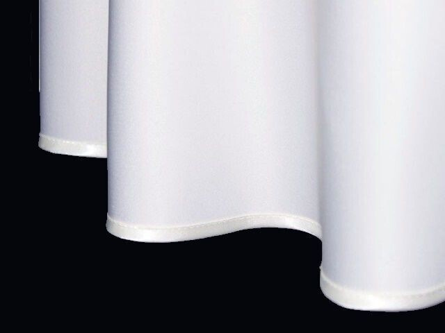 Obrus plamoodporny gładki z lamówką, średnica 140 cm