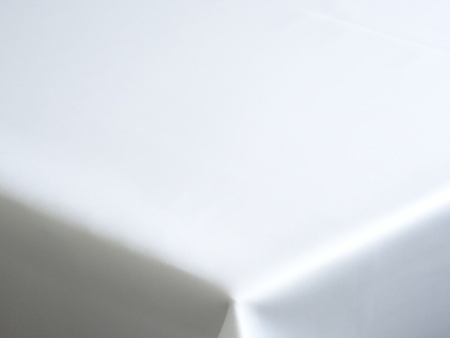 Tkanina obrusowa Gładka - biała- szerokość 320 cm