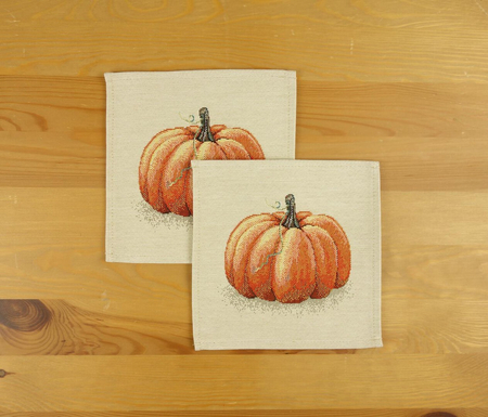 Serwetka gobelinowa 18x18 cm - dynie