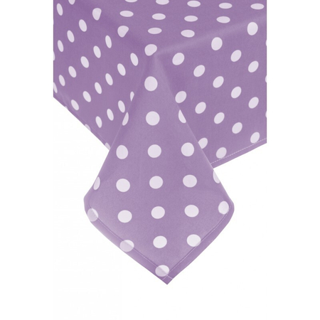 Obrus "Grochy fioletowe" - podszyty