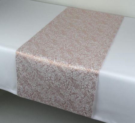 Bieżnik "Marmurek miedziany" 40x160 cm - podszyty