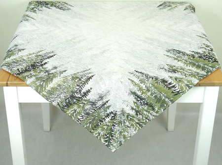 Obrus szenilowy 100x100 - zimowy las