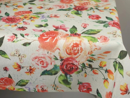 Obrus kolorowy z bawełną Loneta Zaida - podszyty