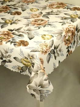 Obrus kolorowy Piwonie 15 - ząbek