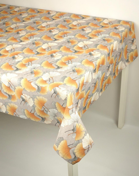 Obrus "Ginkgo" - podszyty, Kwadrat 110 x 110 cm