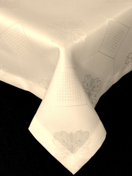 Obrus "Plaster miodu" ekri - podszyty