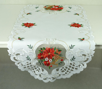 Bieżnik haftowany świąteczny 60 x120 cm - 8142