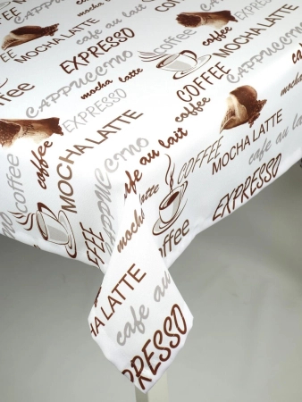 Obrus kolorowy Kawa 6 - podszyty