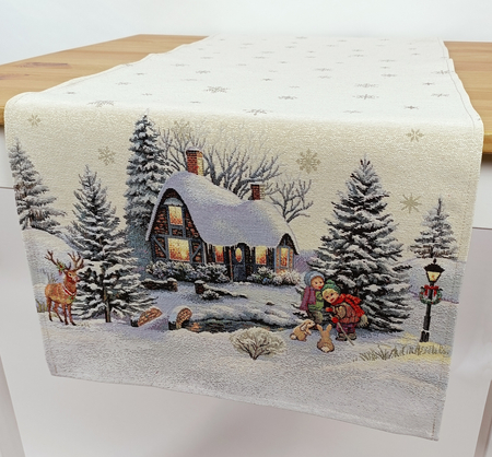 Bieżnik gobelinowy świąteczny 45x140 - B-SWchatka