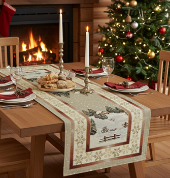 Bieżnik gobelinowy świąteczny 40x100 - SW228