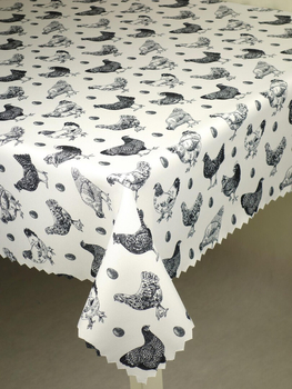 Obrus wiosenny kolorowy "Kurnik"