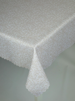 Obrus "Powój 23" - ząbek, Koło średnica 110 cm