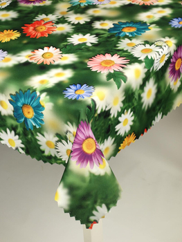 Obrus "Margaretka 19" - ząbek, Koło średnica 110 cm