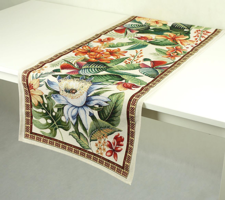 Bieżnik gobelinowy 40x100 - hibiskus