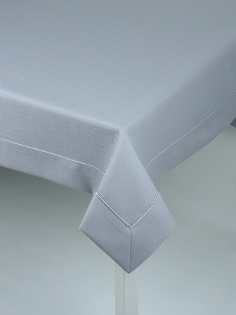 Obrus gładki "Alex" popiel - mankiet z wypustką