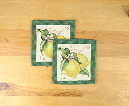 Serwetka gobelinowa 18x18 cm - cytryny 3