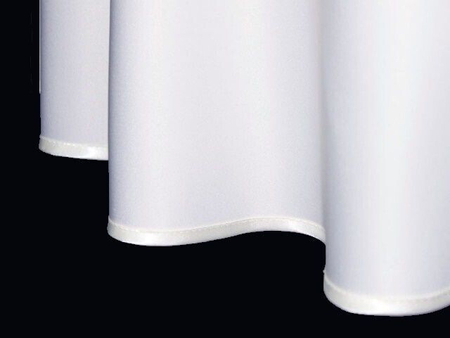 Obrus plamoodporny gładki z lamówką, średnica 160 cm