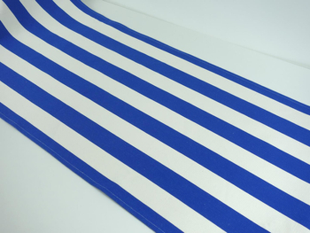 Tkanina leżakowa "Pasy" - szafirowe