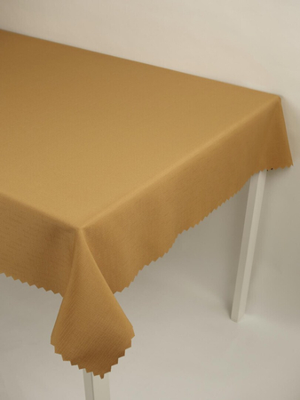 Obrus gładki "Len" beżowy 742 - ząbek