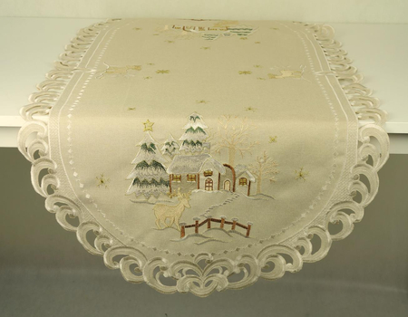  Bieżnik haftowany świąteczny 60x120 cm - 8837