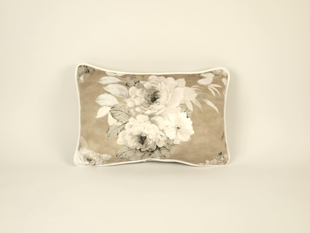 Poduszka welwetowa - Ginebra - beżowa