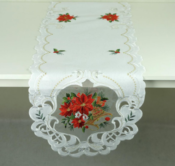  Bieżnik haftowany świąteczny 40 x 180 cm - 8142